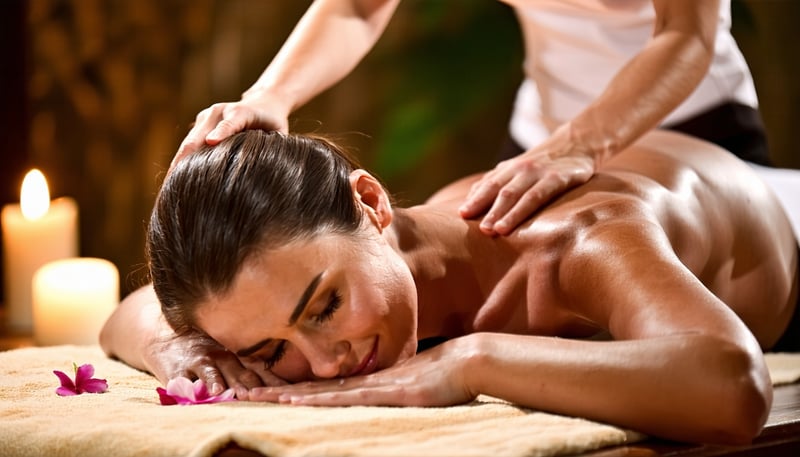 Relaxing massage therapy session at Eden Health Spa & Massage